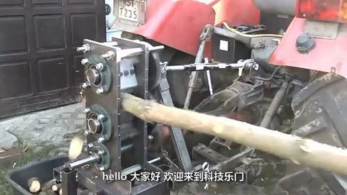農(nóng)民大叔發(fā)明拖拉機(jī) 砍柴 工具,一天能砍20噸木頭,30元造一個
